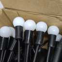 Vibrant Solar Garden Lights, Ultra Bright Solar Powered Firefly Lights Outdoor Waterproof, High Flexibility Starburst Swaying Light, 8 LED Landscape Lighting Decorative for Pathway Patio Yard (2 Pack, Warm White)