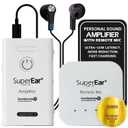SuperEar NEW Model SE10 for Seniors - TV Headphones Wireless for Seniors Long Range Listening Device Sound Amplifier Listening Device Noise Cancelling - Remote Microphone PSAP TV Audio Accessories