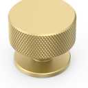 Asidrama 10 Pack Brushed Gold Kitchen Cabinet Knobs, Knurled Cabinet Knobs Kitchen Cabinet Hardware for Cupboard Drawer