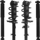 4PCS Front Rear Struts Shock Fit for Nissan Rogue 2014-2017 | Fit For Rogue Sport 2017-2020, Shock Absorbers With Coil Spring, Replacement 13661 13662 437328