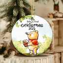 Baby First Christmas Ornaments 2023 | Disney Winnie The Pooh Christmas Tree Ornaments, Unique Christmas Decorations for New Baby and New Parents, for Newborn Baby 2023 (Winnie & Bee)
