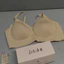 Jelly Bras for Women 2026 No Underwire Wireless Tshirt Bra Push Up Seamless Bralettes w Support (Large, Sand Color)