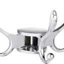 Heavy Duty Swivel Coat Hook Space Saving Towel Rope Hook Wall Mount Triple Swing Arms for RV Bathroom Kitchen Garage,Polished Chrome