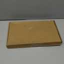 6 Sets Plastic Serving Trays with Serving Tongs, White & Gold Rim Disposable Plastic Serving Platters for Food Fruit Dessert Tea Party Wedding