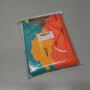 Capsceoll Large Map Tapestry, Camping World Map Colorful World Map Indoor Wall Art Wall Decorations for Living Room Wall Decor Bedroom Luck Wall Decor College Decor 80" L X 60" W,White Orange