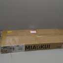 Stainless Steel Straight Spring Loaded Mud Flap Hanger,Round Tube Style,1-1/8" Bolt Spacing,30" Length.with 7 inch Enhanced Spring Inside.with 2pcs Reflective Plate