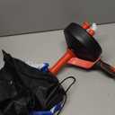 50 FT Drain Snake Hair Drain Clog Remover, Manual Or Powered, Plumbing Snake With Drill Adapte,Unclog Sink Drain Tool, Drain Auger for Toilet、Shower、Kitchen、Sink, No Auto Retract Or Feed, Red