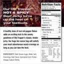 Old Trapper Beef Jerky, Hot & Spicy 8 Ounce Individual Pack, Tender and Spicy Meat Snacks for Lunches or Between Meals, 11 Grams of Protein and 70 Calories per Serving (Pack of One) (EXP 04/01/27)