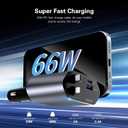 69W Retractable USB C Car Charger - Fast Charging Adapter for iPhone 17/17 Pro Max/16/15/14/13/12, Samsung S25 - Car Accessories, Travel Essentials, Ideal Gifts for Men & Women