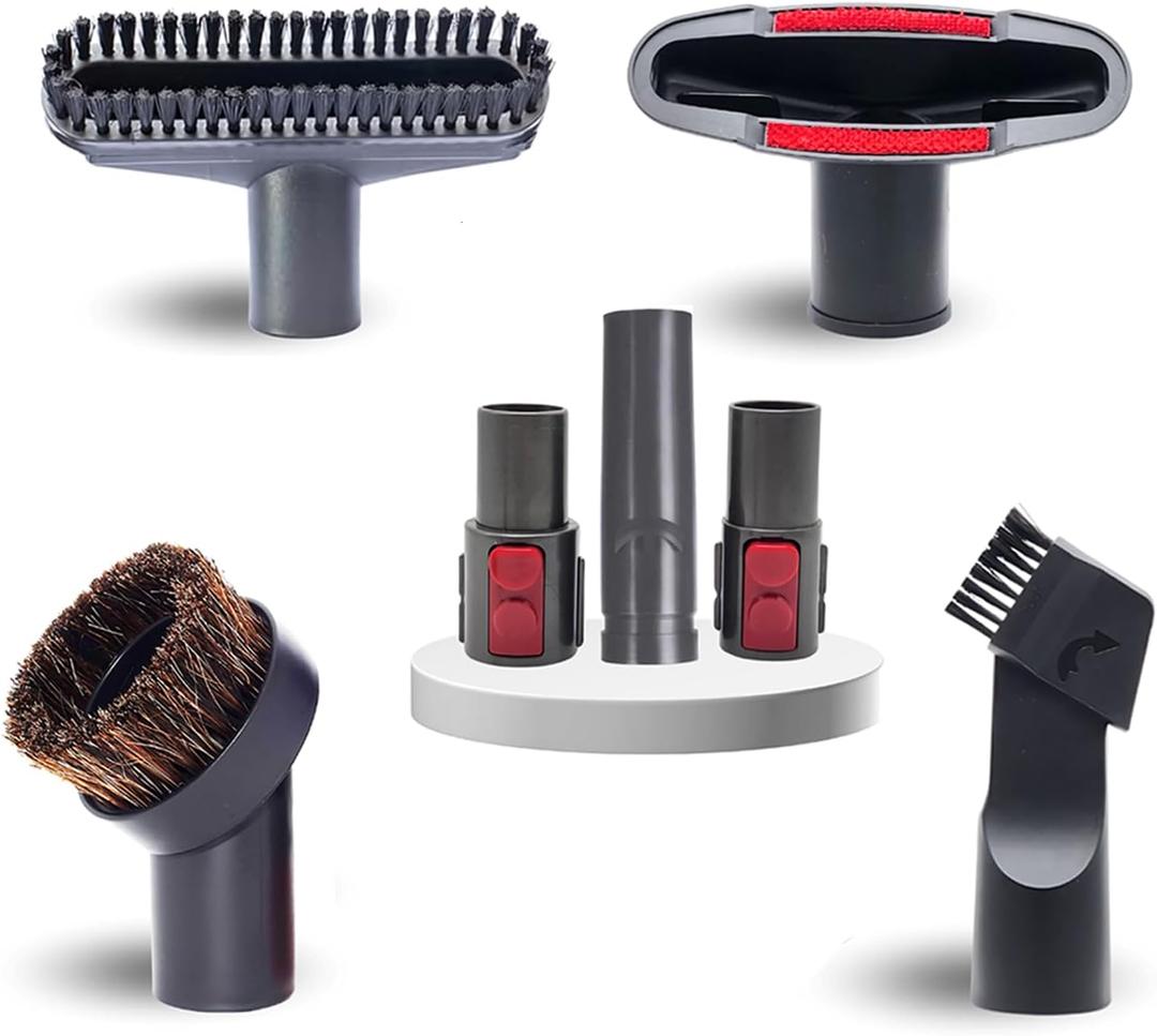 Vacext For Dyson Replacement Vacuum Attachments with 1.25'' Universal Hose Adapter Kit Compatible with Dyson CY22 CY23 Cinetic Big Ball DC58 DC59 DC62, V6 V7 V8 V10 V11 V15 - HouseHold Vacuum Cleaning Kit