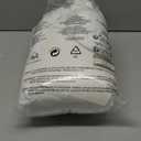 WARMDERN Duvet Cover Set King Size, 3pcs Washed Microfiber White Bedding Set, Soft Breathable Striped Textured Seersucker Duvet Cover with Zipper Closure & Corner Ties(White, King)