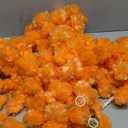 Marubhumi 5 PC 5 Feet Long Strands Artificial Marigold Flowers with Gulchadi Garland for Diwali Decor, Garland for Decoration, Diwali Decorations for Home, Christmas Decor Wedding Decor (Mango)