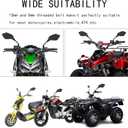 DeYeShiKi ATV Mirrors Motorcycle Mirrors,360 Degrees Ball-Type Adjustment,7/8" Handlebar Mount,8MM 10MM Threaded Bolt Compatible with Motorcycle Scooter Moped Polaris Sportsman Dirt Bike