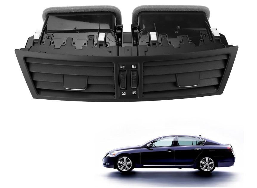 55660-30411 Center-Dash Air Vent Panel - Instrument AC Heater Compatible with Toyota Lexus GS350 GS430 GS450 2006-2008, Replace 55660-30410(Black)