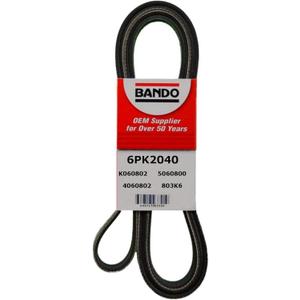 ban.do USA 6PK2040 OEM Quality Serpentine Belt, Black