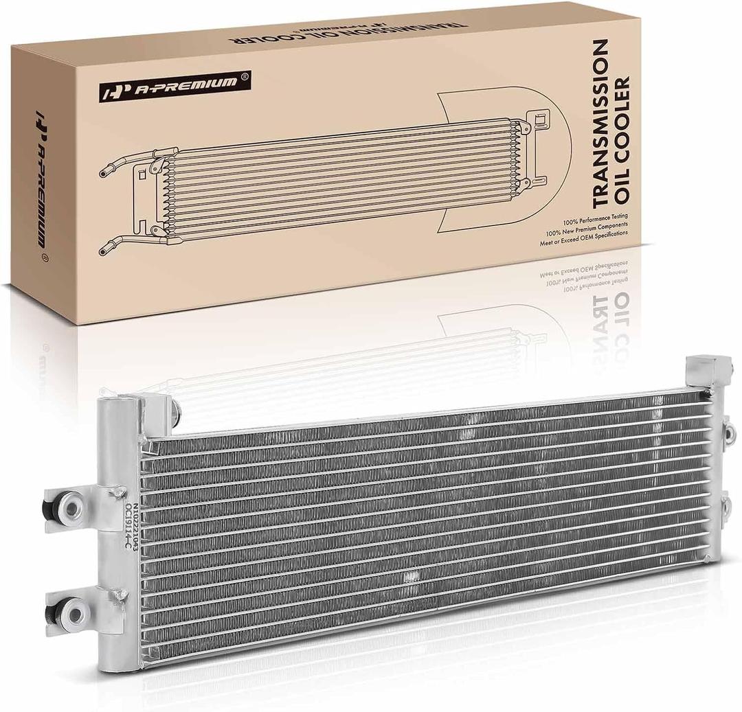 A-Premium Transmission Oil Cooler Compatible with Chevrolet Camaro 2016-2021 & Cadillac ATS 2016-2019, 2.0L 3.6L 6.2L