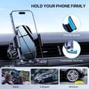 Miracase Upgraded Wider Clamp Phone Holders for Your Car, Metal Hook Air Vent Car Mount [Thick Cases Friendly] Automobile Hands Free Compatible with iPhone 17/16/15/14/13 Series All Smartphone