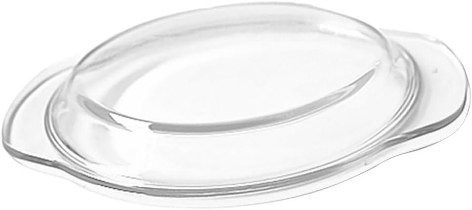 Microwave Glass Splashproof Cover 8-Inch Heat-Resistant Lid for Oven Bowls Reusable Microwave Plate Protector for Even Cooking and Kitchen Use