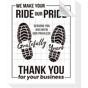 100 Pcs Paper Floor Mats for Cars 17"x22.5", Disposable Floor Mats for Car Detailing, Waterproof Automotive Floor Protector Paper Pads for Auto Detailing Dealership Supplies, White Large