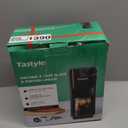 Tastyle Mini Hot and Iced Coffee Maker Single Serve, for K Cup and Ground, 6 to 14 Oz Brew Sizes, with Recipe Book, for Home, Travel, RV, Office and Dorm,Classic Black (2.0 Version)