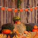 8.2 ft Fall Decor Wooden Beads Garland with Pumpkin Fall Tiered Tray Decorations for Home Pumpkin Wood Beads Hanging Banner Thanksgiving Farmhouse Decor for Halloween Home Fireplace Autumn Hanging