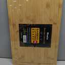 Riveira Bamboo Grandeur: 18 x 12 Bamboo Cutting Board Natural Wooden Cutting Board With Innovative Juice Grooves