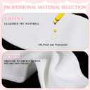 2 Pcs Thyroid Castor Oil Neck Wrap Reusable Organic Castor Oil Neck Pack for Thyroid Adjustable Castors Oils Compress Pack, Less Mess, Oils Not Included (White, Skin Color)