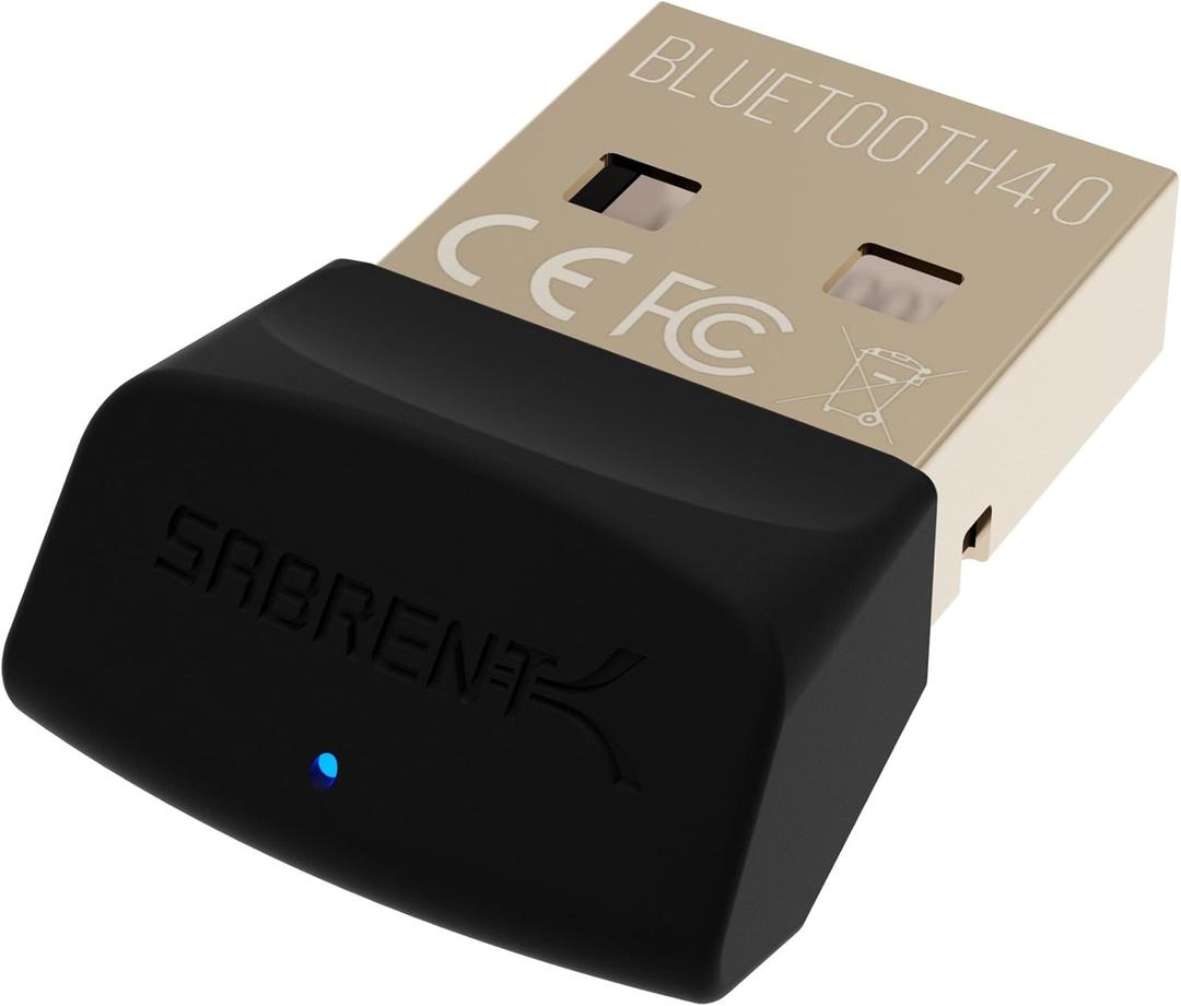 SABRENT USB Bluetooth 4.0 Micro Adapter for PC [v4.0 Class 2 with Low Energy Technology] (BT UB40)