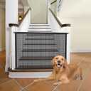 Dog Screen Mesh Gate for Stairs Pet Gates for The House: for Doorways Stairways Indoor 29" Tall, 43" Wide, Fits 38-42" Openings No Tools Needed