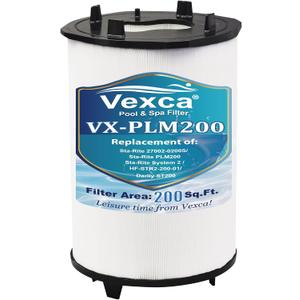 Vexca® Swimming Pool Filter Cartridge Compatible with sta-rite 27002-0200S Filter Module, sta-rite PLM200 and System 2 Modular Media, with 24800-0121 Air Bleed Assembly, 200 Sq.Ft, 1 Pack