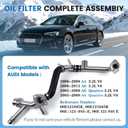 Upgrade aluminum engine coolant,radiator pipes and water pipes.Compatible with,Audi A4 2005-2008, A4 Quattro 2005-2009, A6 2006-2011, A6 Quattro 2005-2009 3.0L-3.2L Replace Number 06E121045E