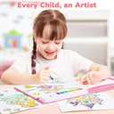 JoyCat Paint with Water Coloring Books for Toddlers, Watercolor Painting Sets for Kids Ages 3-5 4-8, Arts and Crafts Drawing Activities Toy Birthday Gifts for Boys Girls (Magical Pony)