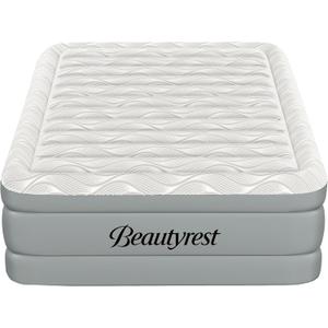 Beautyrest Luxaire, Queen Size Luxury Air Mattress, 20 Inch Height with Cool Vent Top, Smart Auto Shut-Off Pump, Puncture Resistant Ever Firm Fabric with Edge Support