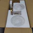 Modern Bathroom Vanity Light Fixtures 2 Lights Brushed Brass Milk White Globe Glass Shade Modern Wall Bar Sconce Lighting Bath Vanity Lights Over Mirror (Exclude G9 Bulb)