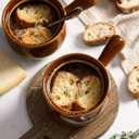 LE TAUCI French Onion Soup Bowls, 22 Ounces Ceramic Soup Bowls with Handles for Soup, Cereal, Chilli, Beef Stew, Soup Crocks Oven Safe and Stackable, Set of 2