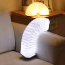 LED Hanging Folding Lantern, Wood & Paper Lamp, Organ Book Light for Office, Decoration, Gift, USB Rechargeable