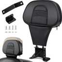 PBYMT Driver Rider Backrest, Adjustable Rider Driver Backrest Fit for Harley Davidson Touring Street Glide Road Glide Road King Electra Glide 1988-2024
