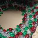 Mr. Christmas 30" Retro C9 Bulb Wreath - Red and Green with Warm White LED Lights