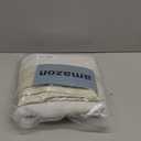 No Hook Cream Shower Curtain and Liner, Linen-Look Polyester Textured Shower Curtain with Snap in Liner, Waterproof & Washable Bath Curtains for Bathroom, 71Wx74H