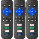 3-Pack Replacement Remote for Roku TV, Compatible with TCL/Onn/Hisense Roku TVs, No Setup Required