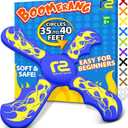Fun Boomerang - Kids Outdoor Flying Disc Game - Soft & Easy to Use - Birthday Gifts for Boys & Girls All Ages - Best Boy Gifts for 6 7 8 9 10 Year Old Boys + 2025 Top Toys for Age 8-12 Boy Gift Ideas (Blue)