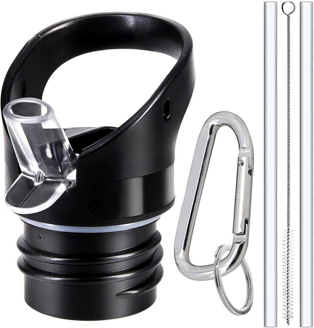 Straw Lid for Hydro Flask Standard Mouth - Multi-Compatible with Simple Modern Ascent Lid for 1.91" Mouth 18 oz, 21 oz, 24 oz Insulated Water Bottle Flip Top