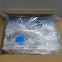 Basics Vacuum Storage Bags, Compression Space Saving for Clothes and Linens, Reusable with Hand Pump, Large, Clear, 5Pack