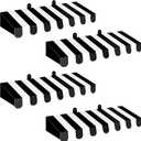 Boao 4 Pack Circus Awning Decoration 3D Stripe Cardboard Awning Carnival Wall Decor Circus Party Favors for Lemonade Stand Bakery Ice Cream Truck Bulletin Board Decor(Black and White)