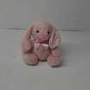 Holiday Home Pink Bunny with Ribbon Plush