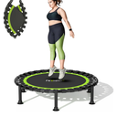 Foldable Mini Trampoline, 40"/48" Rebounder Trampoline for Adults & Kids, 440lbs Capacity Indoor Fitness Workout Exercise Equipment, Green