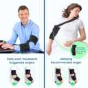 Cubital Tunnel Syndrome Elbow Brace Splint For Ulnar Nerve Entrapment (Black, M)