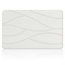 Stone Bath Mat Diatomaceous Earth Shower Mat Non-Slip Super Absorbent Diatomite Stone Bath Mats for Bathroom Floor Quick Drying Natural Easy to Clean (White)