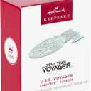 Hallmark Keepsake Star Trek Mini Christmas Ornament (U.S.S. Voyager) 0.25" Tiny Ornament for Tabletop Tree