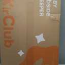 AirClub Bassinet Bedside Sleeper, Baby Crib for Newborn, Baby Bassinets Bedside Sleeper with 4 Auto-Lock & Adjustable Height, Breathable Mesh & Mattress, Bedside Bassinet (Grey)